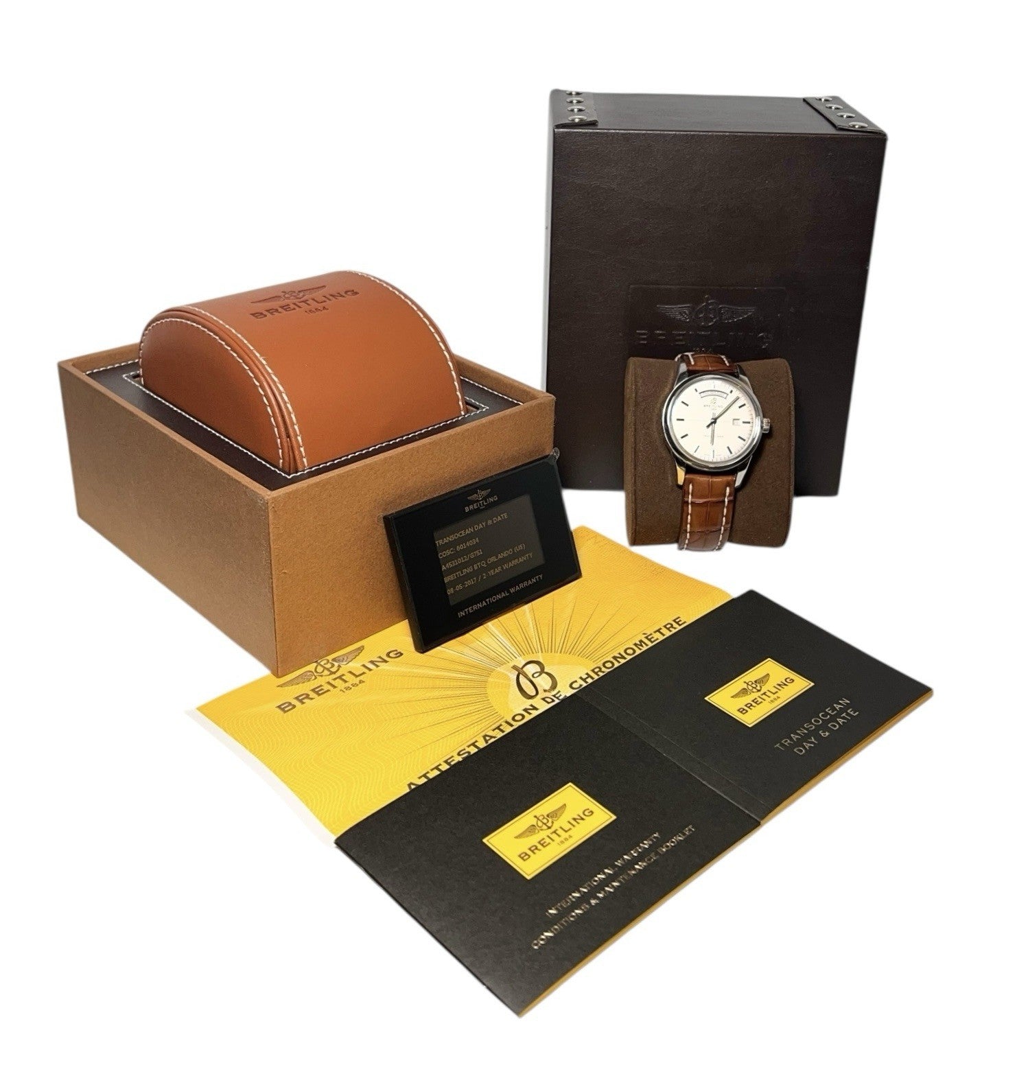 43mm Breitling Transocean Day & Date A4531012 | Birmingham Luxury Watches Birmingham, Michigan