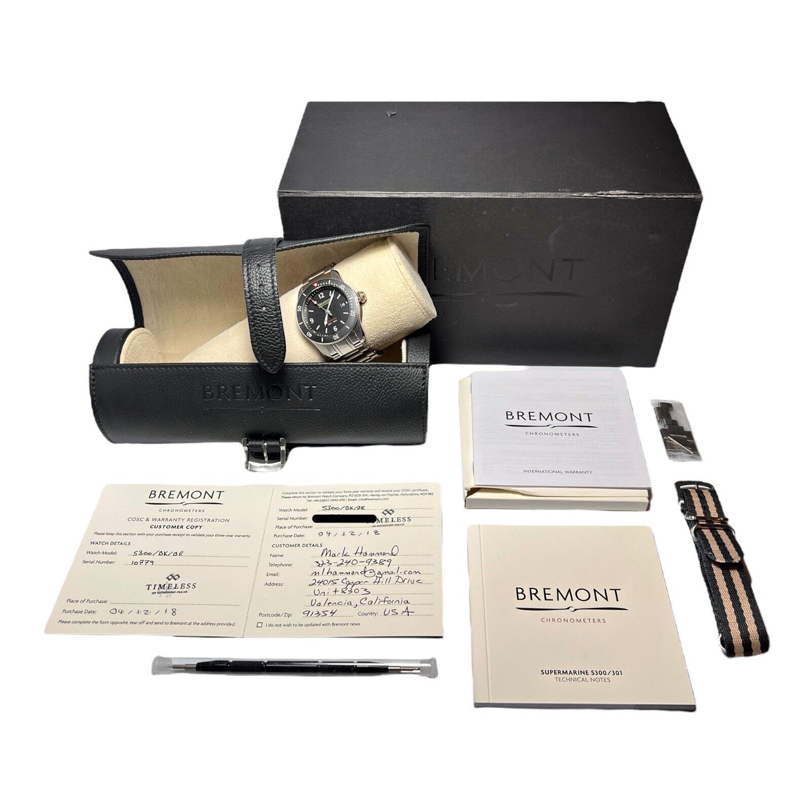 Supermarine Type 300/BK S300 Bremont Watch | Birmingham Luxury Watches Michigan