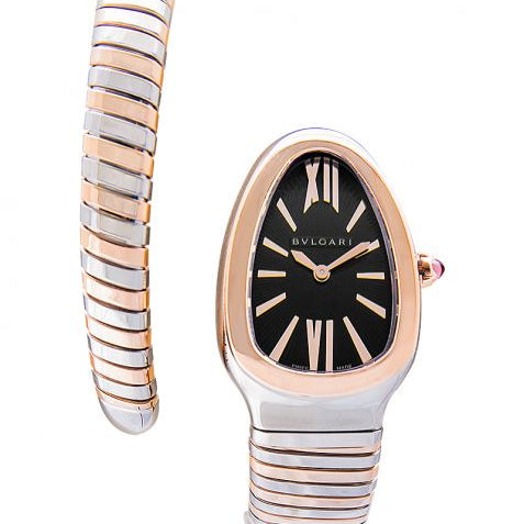 Bvlgari Serpenti Tubogas Black Opaline Dial Quartz Ladies Watch 102123