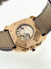 18k Rose Gold Bulgari Octo Gerald Gentra Retrograde | Birmingham Luxury Watches Michigan