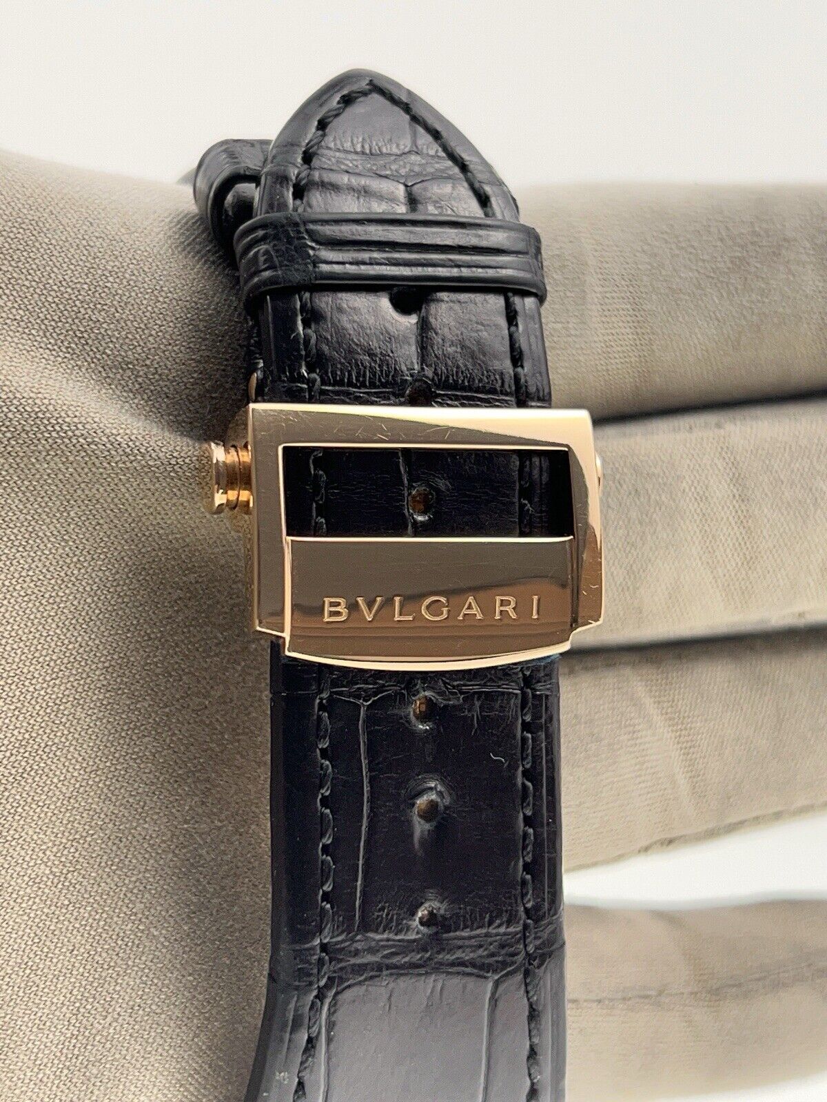 18k Rose Gold Bulgari Octo Gerald Gentra Retrograde | Birmingham Luxury Watches Michigan