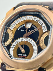 18k Rose Gold Bulgari Octo Gerald Gentra Retrograde | Birmingham Luxury Watches Michigan