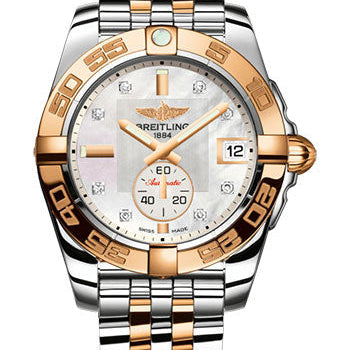 Breitling Galactic 36 Automatic Watch - Steel & rose Gold - Pearl Diamond Dial - Steel And Gold Bracelet - C37330121A2C1