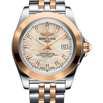 Breitling Galactic 32 Sleek Watch - Steel & rose Gold - Mother-Of-Pearl Dial - Two-Tone Bracelet - C71330121A1C1