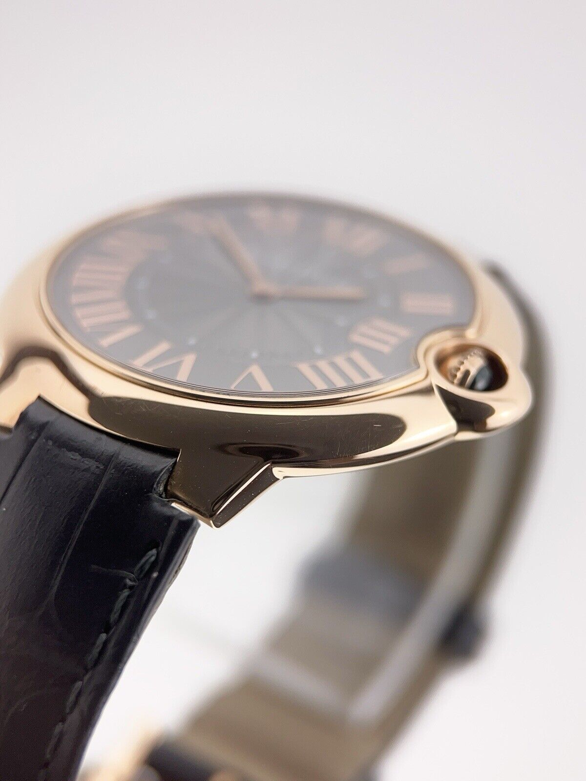 Cartier Ballon Bleu 18k Rose Gold Gray Dial 40mm Manual Wind W6920089