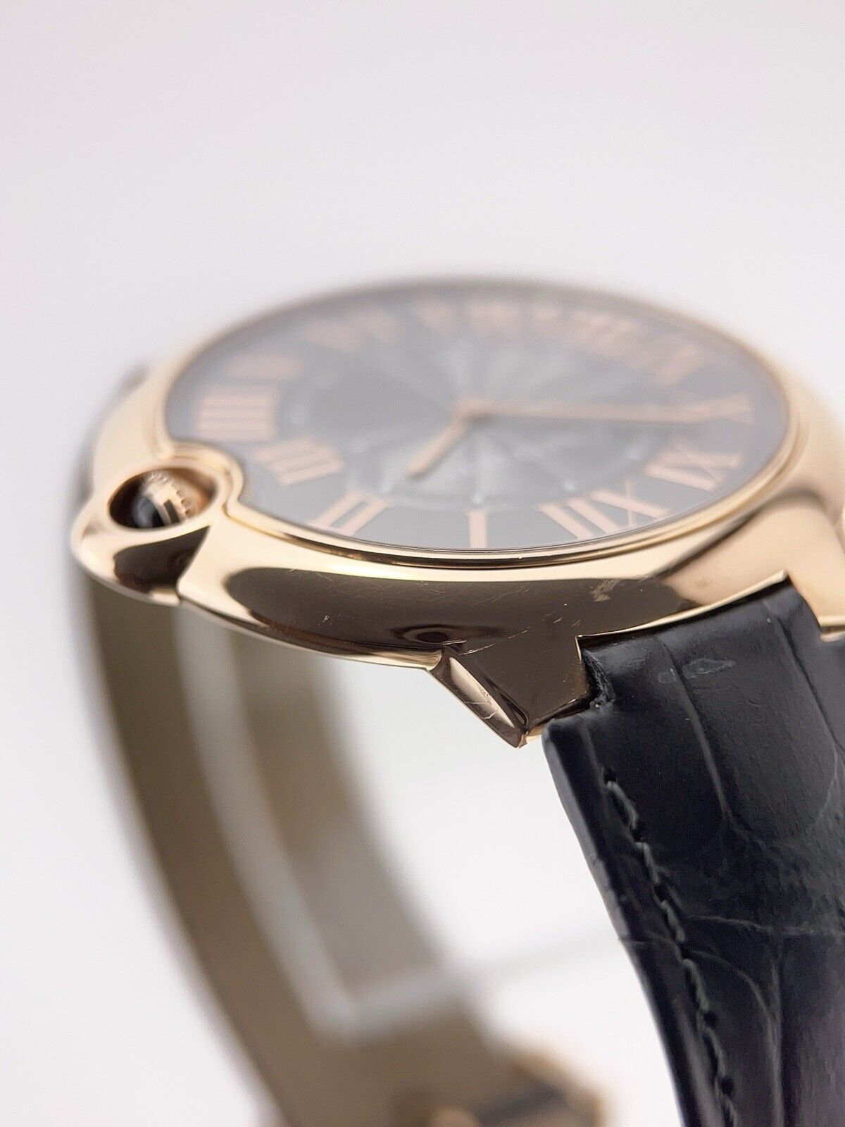 Cartier Ballon Bleu 18k Rose Gold Gray Dial 40mm Manual Wind W6920089