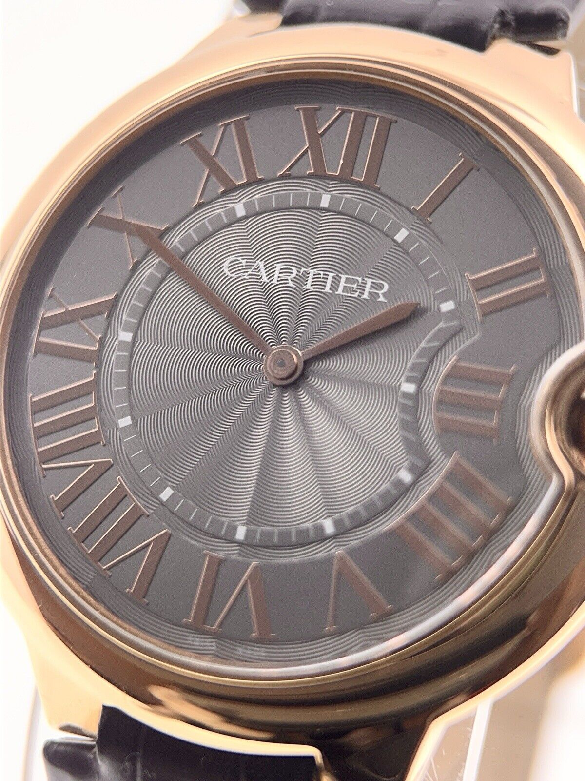 Cartier Ballon Bleu 18k Rose Gold Gray Dial 40mm Manual Wind W6920089