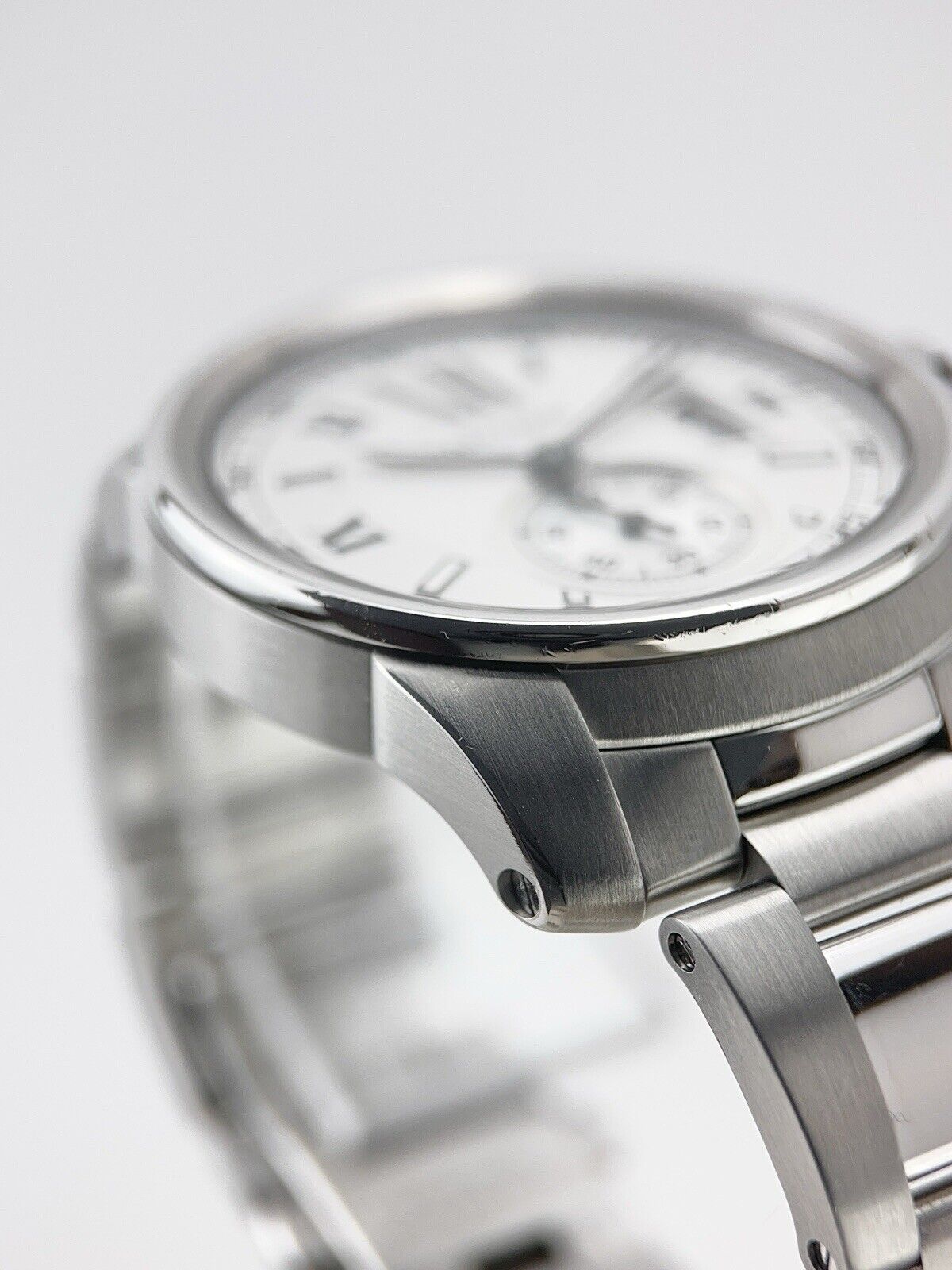Cartier Calibre De Cartier 42mm Stainless Steel White Dial 3389 Watch