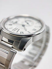 Cartier Calibre De Cartier 42mm Stainless Steel White Dial 3389 Watch
