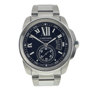 Mens Calibre de Cartier 42mm Stainless Steel Automatic W7100041