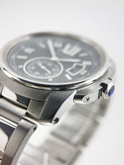 Mens Calibre de Cartier 42mm Stainless Steel Automatic W7100041