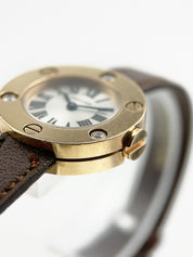 Cartier Love 23mm 18k Rose Gold Diamond Bezel Quartz WE800631