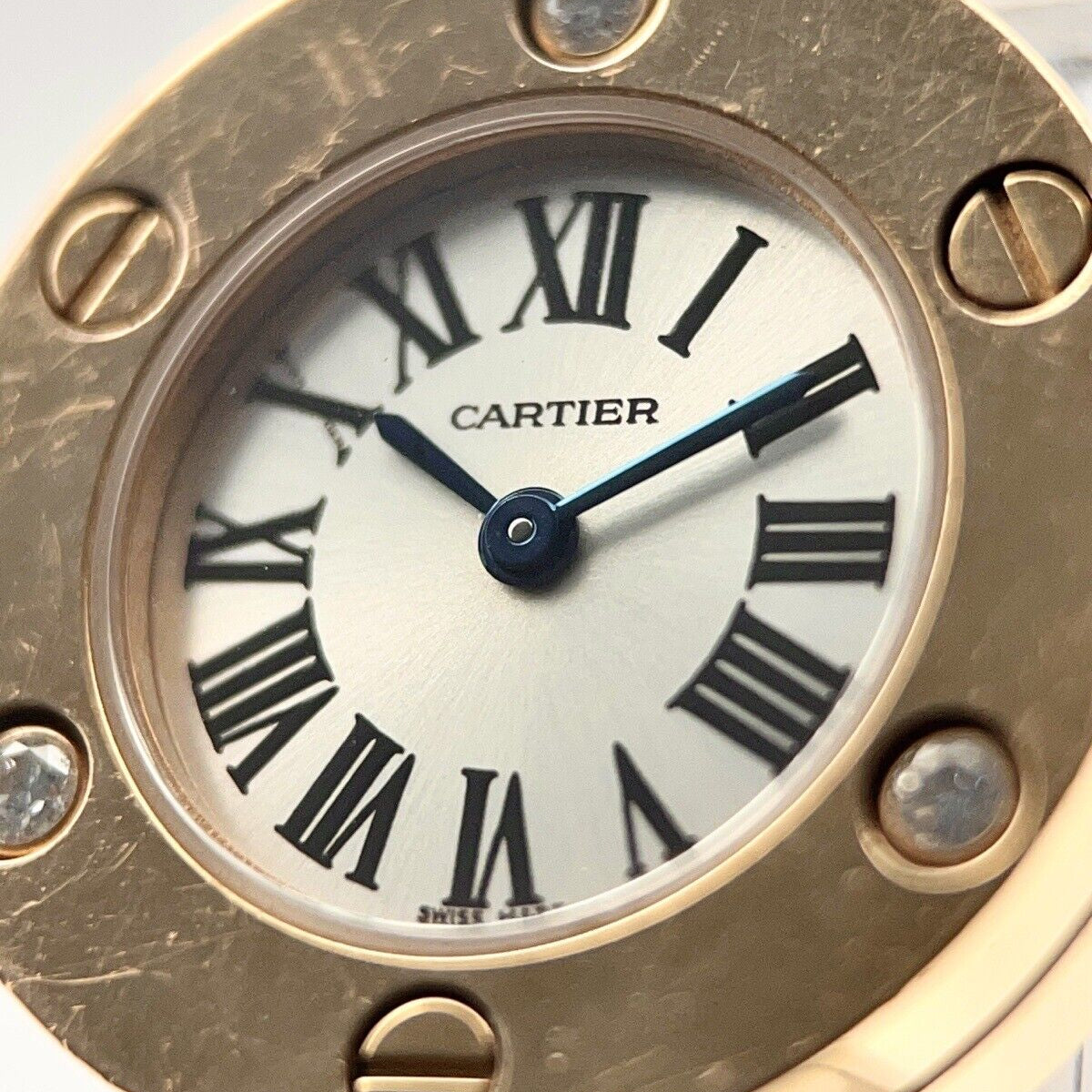 Cartier Love 23mm 18k Rose Gold Diamond Bezel Quartz WE800631