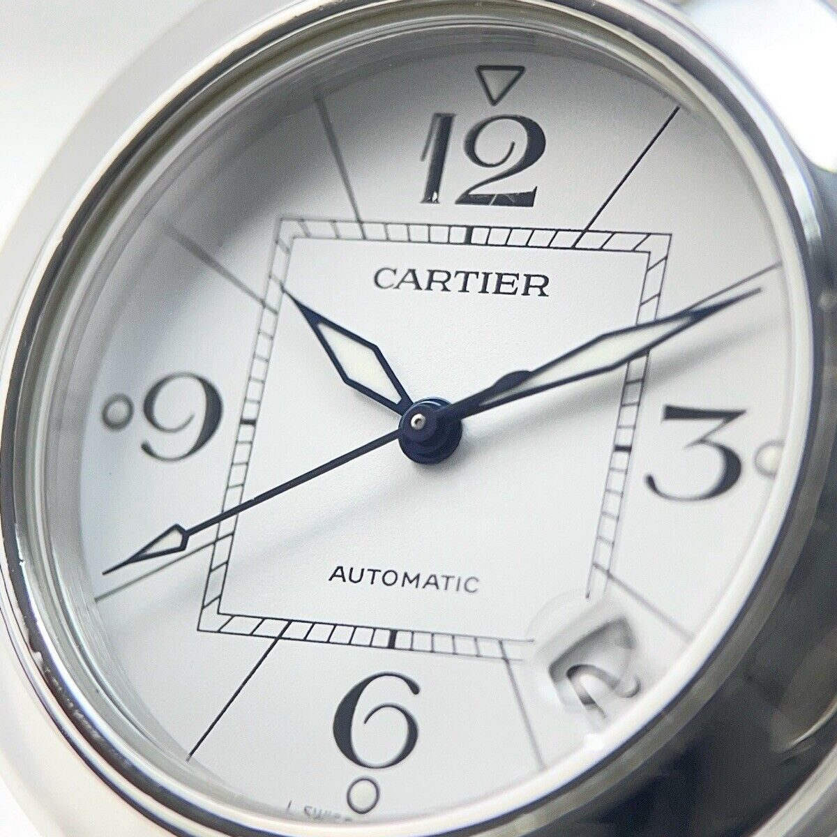 Cartier Pasha C Stainless Steel 35mm Automatic W31074M7 White Dial Watch