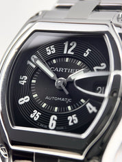Cartier Roadster Date Stainless Steel 37mm Automatic Black Dial 2510 Watch
