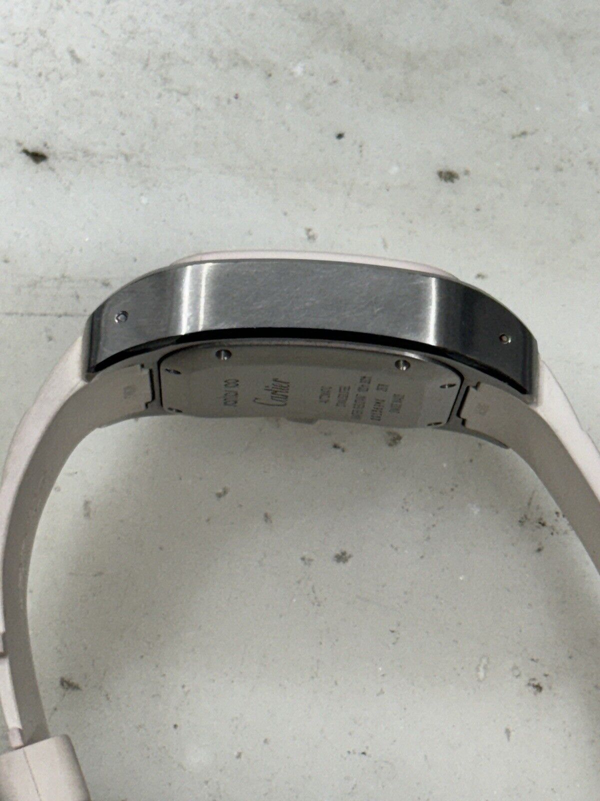 Unisex Cartier Santos 100 33mm White Steel Rubber Automatic W201229U2