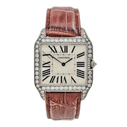 Cartier Santos Dumont 35mm White Gold Diamond Bezel W2007051
