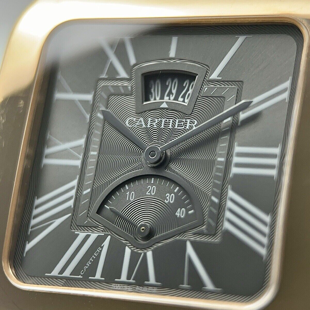 Cartier Santos Dumont 38x48mm 18k Rose Gold Men’s Gray Dial W2020068