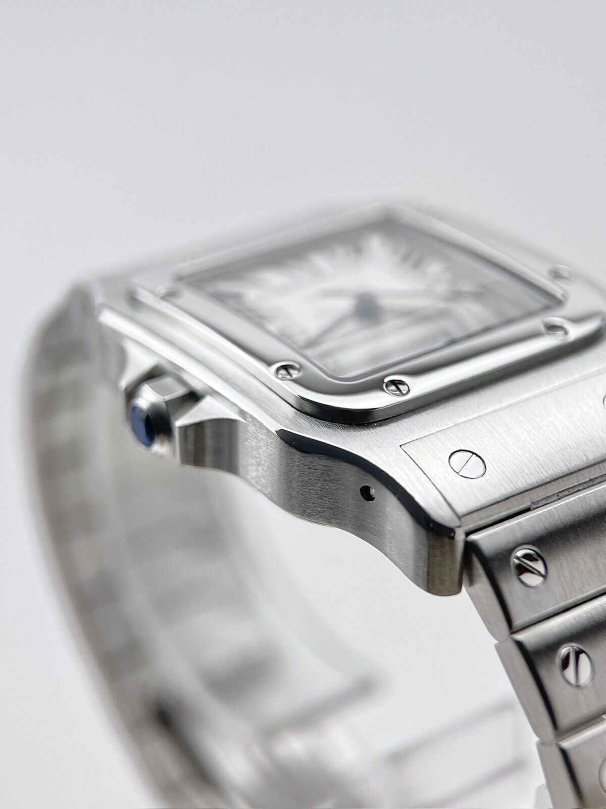 Cartier Santos Galbee 32mm Stainless Steel Mens Automatic 2823 Watch