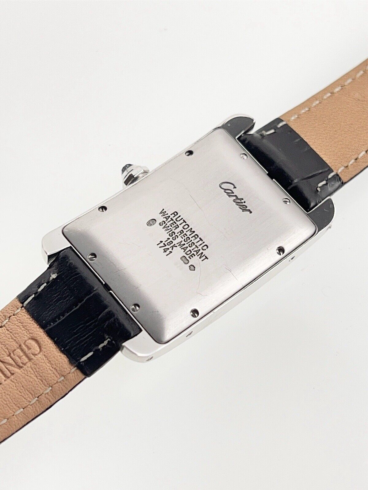 Men's Cartier Tank Americaine 26mm 18k White Gold Automatic W2605229