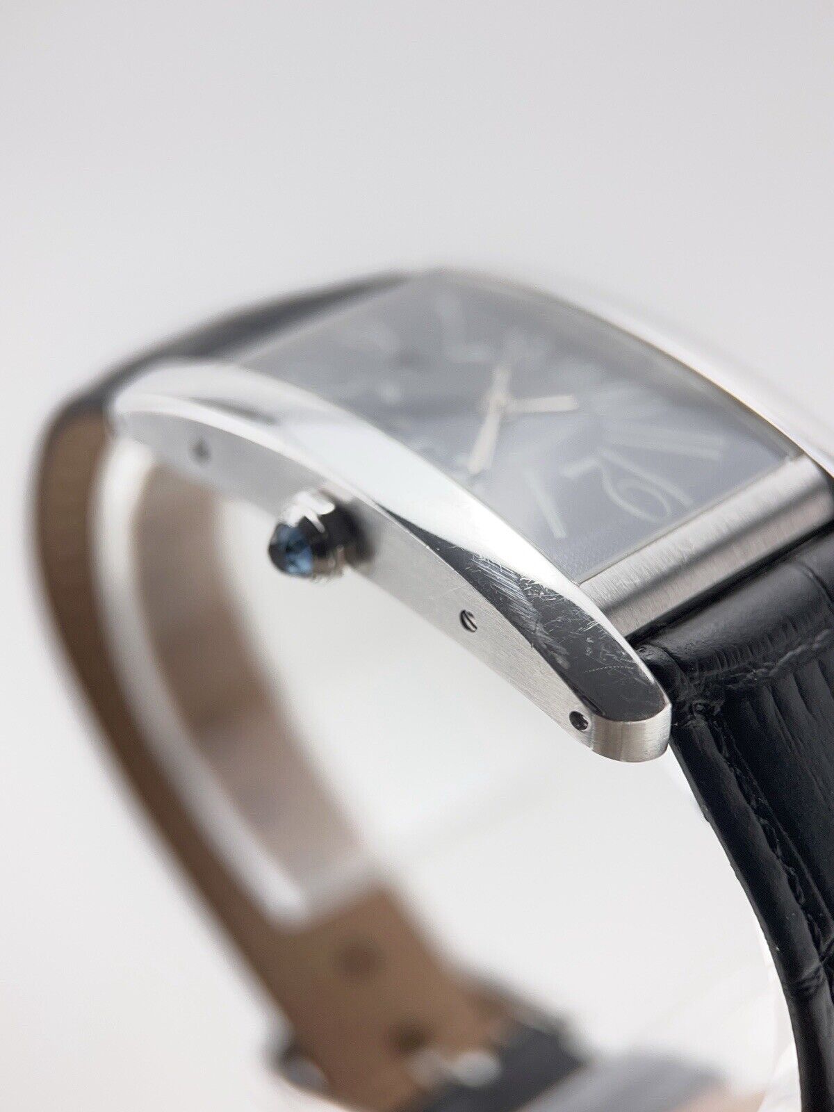 Men's Cartier Tank Americaine 26mm 18k White Gold Automatic W2605229