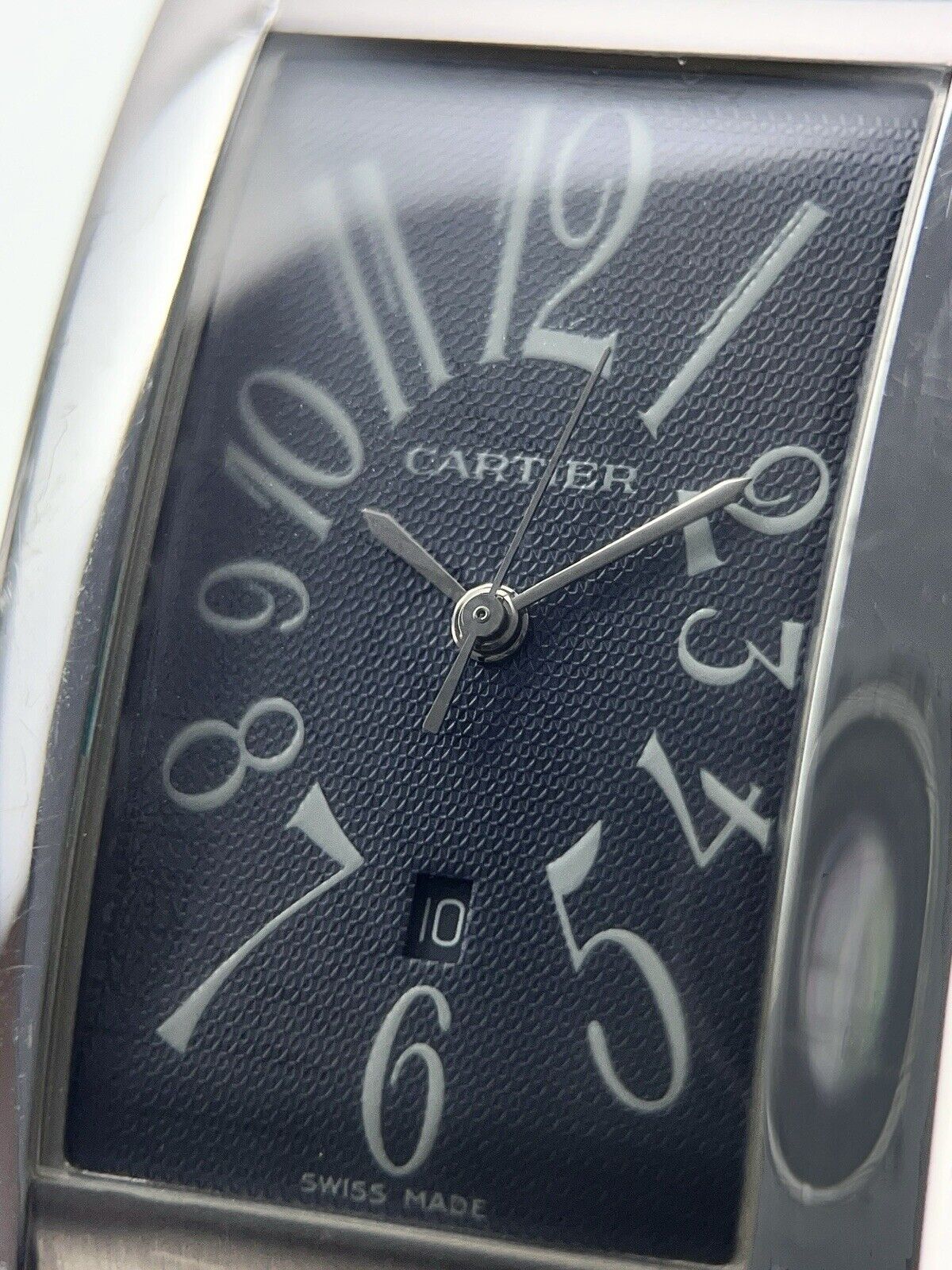 Men's Cartier Tank Americaine 26mm 18k White Gold Automatic W2605229