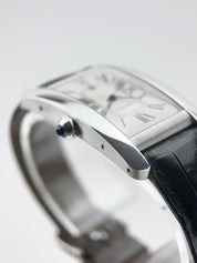 Mens Cartier Tank Américaine Large 18k White Gold Automatic W2603256