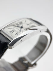 Mens Cartier Tank Américaine Large 18k White Gold Automatic W2603256