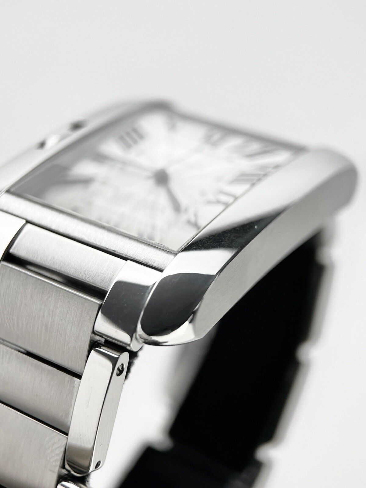 37x49mm Cartier Tank Anglaise XL Stainless Steel 3507 Watch