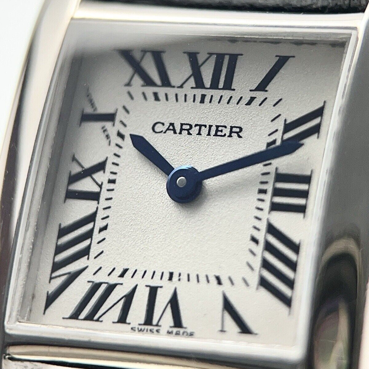 Women's Cartier Tank Française 20mm 18k White Gold Quartz 2403 Watch