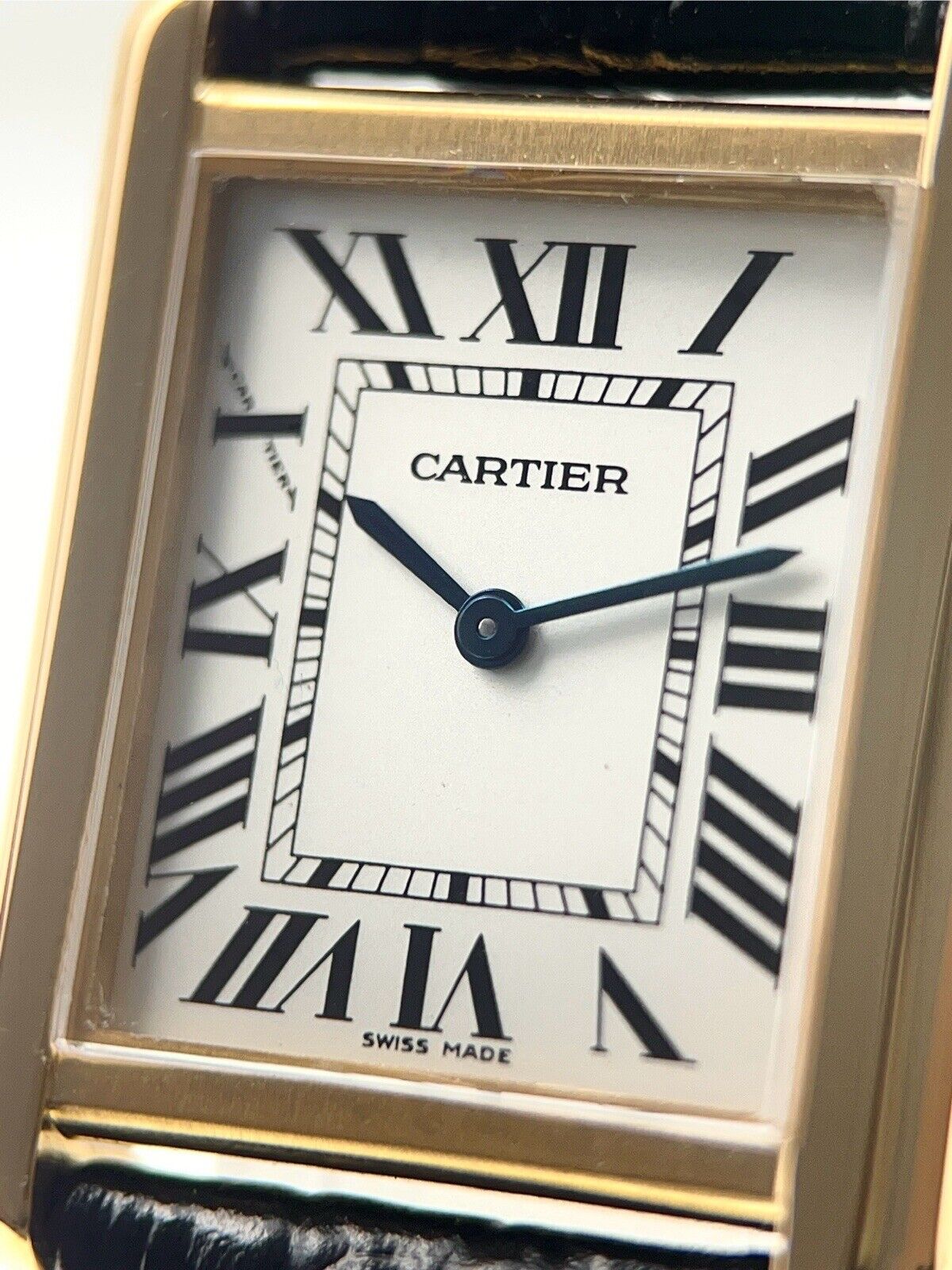 Women's Cartier Tank Solo 18k Yellow Gold and Steel 24mm Quartz 3168