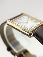 Cartier Tank Solo 27mm 18k Yellow Gold and Steel Quartz Unisex 2742