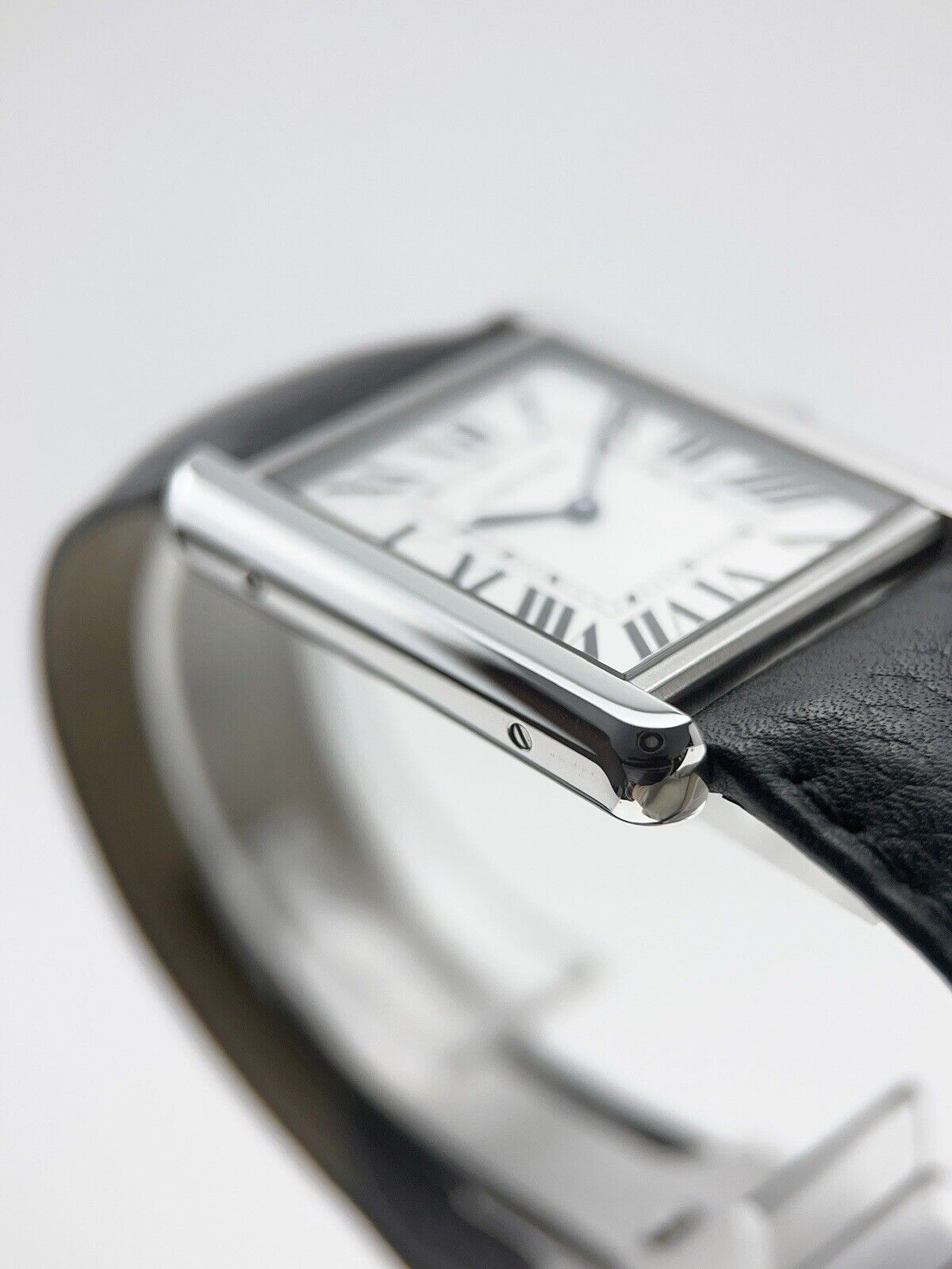 Cartier Tank Solo Stainless Steel Silver Dial 34x27mm Quartz WSTA0028