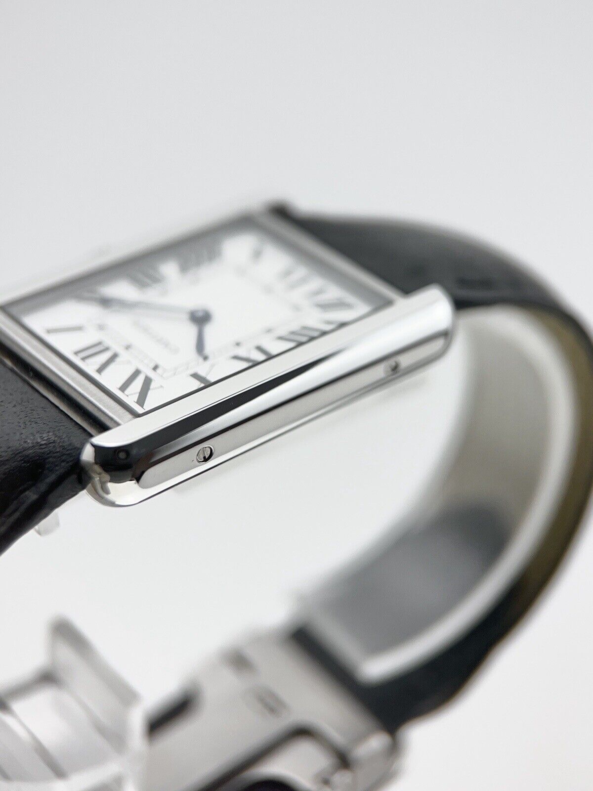Cartier Tank Solo Stainless Steel Silver Dial 34x27mm Quartz WSTA0028