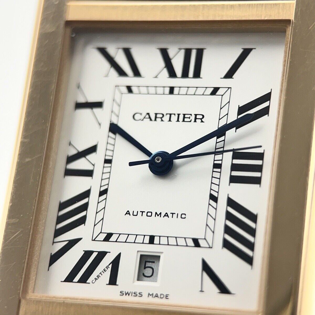 Cartier Tank Solo XL 31mm 18k Rose Gold Mens Automatic W520026 Watch