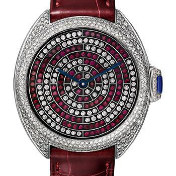 Cartier Cle de Cartier Limited Edition of 30 Watch - 40 mm White Gold Diamond Case - White Gold Nac-Treated Dial - HPI01101