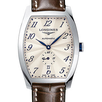 Longines evidenza Watch - 33.10 X 38.75 mm Case - Brown Alligator Strap - L2.642.4.73.4