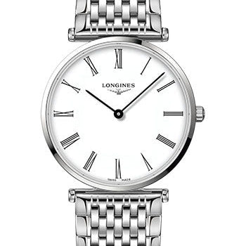 Longines La Grande Classique De Longines Quartz Watch - 38 mm Steel Case - White Roman Dial - Bracelet - L4.866.4.11.6
