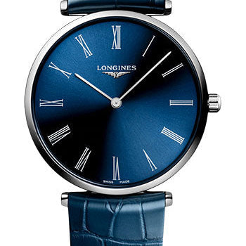 Longines La Grande Classique De Longines Quartz Watch - 38 mm Steel Case - Blue Roman Dial - Blue Strap - L4.866.4.94.2