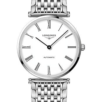 Longines La Grande Classique de Longines Automatic Watch - 36 mm Steel Case - White Roman Dial - Bracelet - L4.908.4.11.6