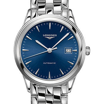Longines Flagship Watch - 38.5 mm Steel Case - Blue Dial - Bracelet - L4.974.4.92.6