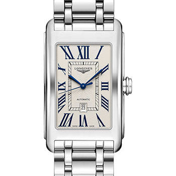 Longines DolceVita Automatic Watch - 28.20 X 47 mm Steel Case - Silver FlinquŽ Roman Dial - Bracelet - L5.767.4.71.6