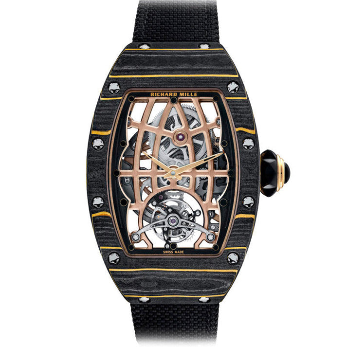 Richard Mille Automatic Tourbillon Carbon Yellow Gold RM 74-02 -BRAND NEW