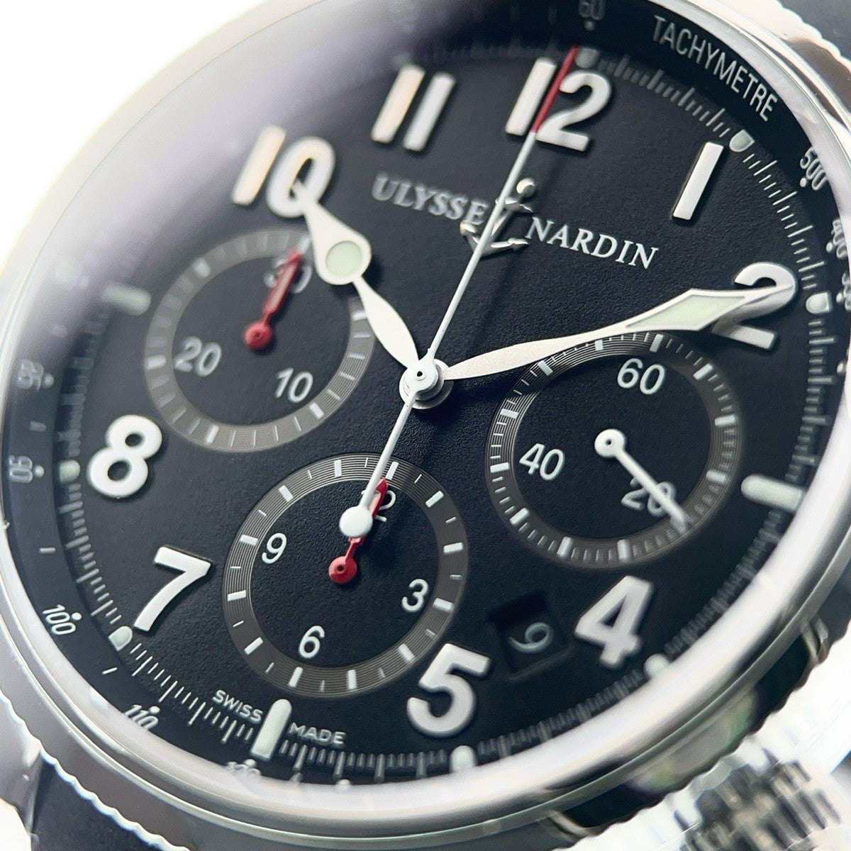 Mens Ulysse Nardin Marine Chronograph 40 353-88 | Birmingham Luxury Watches Birmingham, Michigan