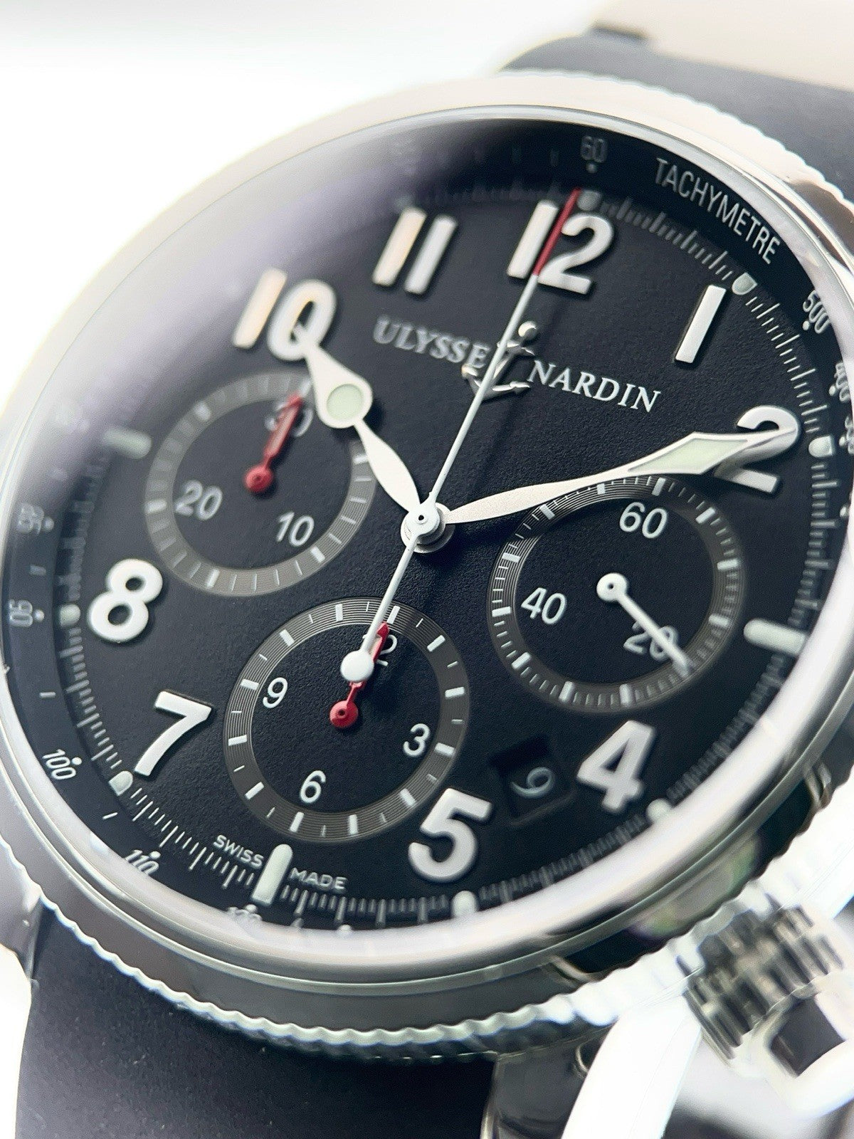 Mens Ulysse Nardin Marine Chronograph 40 353-88 | Birmingham Luxury Watches Birmingham, Michigan