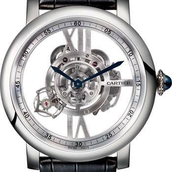 Cartier Rotonde de Cartier Astrotourbillon Skeleton Watch - 47 mm White Gold Case - W1556250