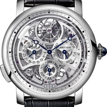 Cartier Rotonde de Cartier Grande Complication Skeleton Watch - 45 mm Platinum Case - W1556251
