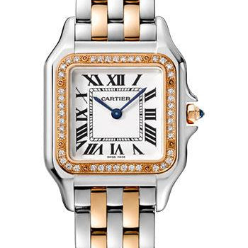 Cartier Panthere de Cartier Watch - 27 mm Steel And Pink Gold Case - Diamond Bezel - W3PN0007