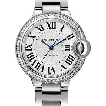Cartier Ballon Bleu de Cartier Watch - 33 mm Steel Case - Diamond Bezel - W4BB0016