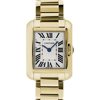 Cartier Tank Anglaise Watch - Small Yellow Gold Case - W5310014